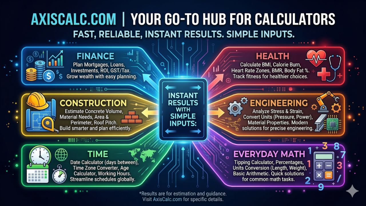 AxisCalc Calculator Hub — Everyday Math & Practical Tools