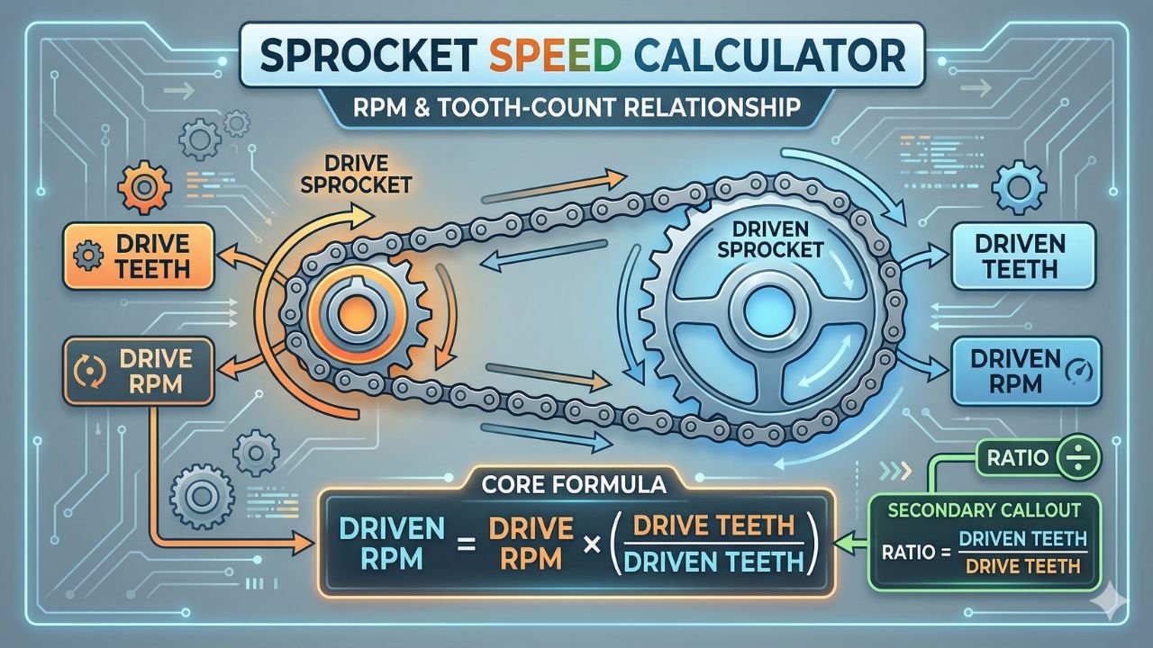 Sprocket Speed Calculator